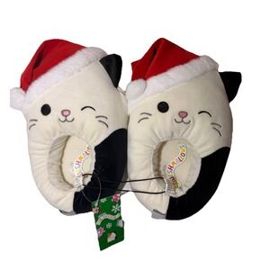 Squishmallows Holiday Slippers Womens Size 7 -8 Adult‎ Teen Girl Cam the Cat NWT